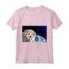 HapTiger Norwich Terrier Maglietta - Doge to the Moon Space-themed T-shirt for Dog Lovers and Astronomers