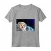 HapTiger Norwich Terrier Maglietta - Doge to the Moon Space-themed T-shirt for Dog Lovers and Astronomers