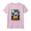 Norwich Terrier - Dipinto con Cane Notte Stellata Maglietta per Amanti del Norwich Terrier - Regalo Unico per Natale, Ringraziamento, San Valentino o Compleanno