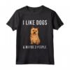 Funny I Like Norwich Terrier Dogs And Maybe 3 People - Maglietta per Amanti dei Cani Norwich Terrier - Ideale Regalo per Chi Ama i Cani