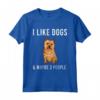 Funny I Like Norwich Terrier Dogs And Maybe 3 People - Maglietta per Amanti dei Cani Norwich Terrier - Ideale Regalo per Chi Ama i Cani