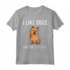 Funny I Like Norwich Terrier Dogs And Maybe 3 People - Maglietta per Amanti dei Cani Norwich Terrier - Ideale Regalo per Chi Ama i Cani