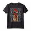 Natale Ugly Christmas Belgian Tervuren Maglietta - Regalo Divertente per Amanti dei Cani - Santa Hat Xmas