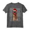 Natale Ugly Christmas Belgian Tervuren Maglietta - Regalo Divertente per Amanti dei Cani - Santa Hat Xmas