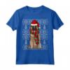 Natale Ugly Christmas Belgian Tervuren Maglietta - Regalo Divertente per Amanti dei Cani - Santa Hat Xmas