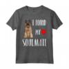 Trovato Mia Anima Gemella Belgian Tervuren Maglietta - Regalo per Amante dei Cani - Design Divertente