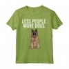 Less People More Dogs Belgian Tervuren Maglietta - Design Divertente per Amanti dei Cani - Ideale per Introvertiti