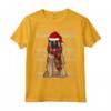 Ugly Christmas Xmas Belgian Tervuren Natale Maglietta - Design Divertente per Amanti dei Cani - Santa Claus Hat Incluso