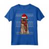 Ugly Christmas Xmas Belgian Tervuren Natale Maglietta - Design Divertente per Amanti dei Cani - Santa Claus Hat Incluso