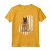 Bandiera Americana Bianco Belgian Tervuren Maglietta - American Flag 4th Of July Dog Tee - Ideale per Amanti dei Cani e Festeggiamenti del 4 Luglio