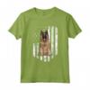 Bandiera Americana Bianco Belgian Tervuren Maglietta - American Flag 4th Of July Dog Tee - Ideale per Amanti dei Cani e Festeggiamenti del 4 Luglio