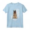 Bandiera Americana Bianco Belgian Tervuren Maglietta - American Flag 4th Of July Dog Tee - Ideale per Amanti dei Cani e Festeggiamenti del 4 Luglio