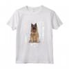 Bandiera Americana Bianco Belgian Tervuren Maglietta - American Flag 4th Of July Dog Tee - Ideale per Amanti dei Cani e Festeggiamenti del 4 Luglio