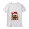 Cappello da Babbo Natale con Cane Belga Tervuren - Maglietta Invernale con Collo a V - Ideale per Amanti dei Cani a Natale