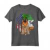 Bandiera Irlandese Americana Belga Tervuren Maglietta - Regalo per Amanti dei Cani - San Patrizio