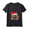 Cappello di Babbo Natale con Cane Belga Tervuren - Maglietta Festiva HapTiger per Amanti dei Cani - Ideale per Natale