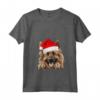 Cappello di Babbo Natale con Cane Belga Tervuren - Maglietta Festiva HapTiger per Amanti dei Cani - Ideale per Natale