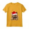 Cappello di Babbo Natale con Cane Belga Tervuren - Maglietta Festiva HapTiger per Amanti dei Cani - Ideale per Natale