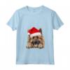 Cappello di Babbo Natale con Cane Belga Tervuren - Maglietta Festiva HapTiger per Amanti dei Cani - Ideale per Natale