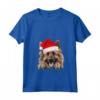 Cappello di Babbo Natale con Cane Belga Tervuren - Maglietta Festiva HapTiger per Amanti dei Cani - Ideale per Natale