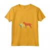 Donna Cane Mamma & Papà Silhouette - Vintage Belga Tervuren Maglietta con Collo a V - Abbigliamento per Cani Belga Tervuren Retro Vintage