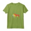 Donna Cane Mamma & Papà Silhouette - Vintage Belga Tervuren Maglietta con Collo a V - Abbigliamento per Cani Belga Tervuren Retro Vintage