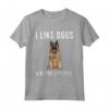 Piacciono Cani e Tre Persone Belgian Tervuren Maglietta - Design Divertente per Amanti dei Cani - Regalo Unico per Proprietari di Cane