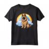 Simpatico Cucciolo di Cane Belga Tervuren Rainbow Cloud Kawaii Maglietta - Felicità tra le Nuvole - Regalo Unico per Amanti dei Cani