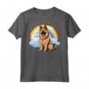 Simpatico Cucciolo di Cane Belga Tervuren Rainbow Cloud Kawaii Maglietta - Felicità tra le Nuvole - Regalo Unico per Amanti dei Cani