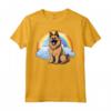 Simpatico Cucciolo di Cane Belga Tervuren Rainbow Cloud Kawaii Maglietta - Felicità tra le Nuvole - Regalo Unico per Amanti dei Cani