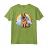 Simpatico Cucciolo di Cane Belga Tervuren Rainbow Cloud Kawaii Maglietta - Felicità tra le Nuvole - Regalo Unico per Amanti dei Cani
