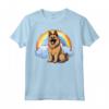 Simpatico Cucciolo di Cane Belga Tervuren Rainbow Cloud Kawaii Maglietta - Felicità tra le Nuvole - Regalo Unico per Amanti dei Cani