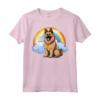 Simpatico Cucciolo di Cane Belga Tervuren Rainbow Cloud Kawaii Maglietta - Felicità tra le Nuvole - Regalo Unico per Amanti dei Cani