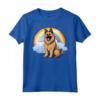 Simpatico Cucciolo di Cane Belga Tervuren Rainbow Cloud Kawaii Maglietta - Felicità tra le Nuvole - Regalo Unico per Amanti dei Cani