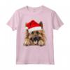 Cappello di Babbo Natale con Cane Belga Tervuren - Maglietta Festiva HapTiger per Amanti dei Cani durante il Natale