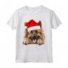 Cappello di Babbo Natale con Cane Belga Tervuren - Maglietta Festiva HapTiger per Amanti dei Cani durante il Natale