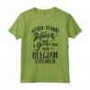 Proprietario del Cane Regalo - Maglietta per Donna Amante dei Cani Belga Tervuren - Idea Regalo con Slogan Never Stand Between A Girl and Her Dog