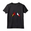 Timor Est, Bandiera della Francia - Timor Cuore Francese Maglietta con Collo a V - Design Mix Heritage per Uomini e Donne