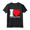 I Love Timor-Est - Cuore Bandiera Viaggio Design Maglietta - Regalo Perfetto per Turisti e Viaggiatori