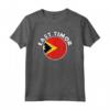 Timor Est Bandiera Paese Grunge Invecchiato Stile Maglietta - Souvenir Viaggio e Cultura