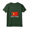 Donna Bandiera di Timor Est Maglietta con Collo a V - Ideale come Regalo per Natale e Compleanno