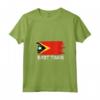 Donna Bandiera di Timor Est Maglietta con Collo a V - Ideale come Regalo per Natale e Compleanno
