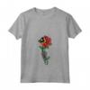 Donna Timor Rose Skeleton Pride Timor Leste Bandiera Roots Souvenir Maglietta con Collo a V - Mano Scheletro che Tieni la Rosa di Timor
