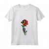 Donna Timor Rose Skeleton Pride Timor Leste Bandiera Roots Souvenir Maglietta con Collo a V - Mano Scheletro che Tieni la Rosa di Timor