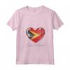 Donna Bandiera Timor Est - I Love Heart of Oak National Pride & Unity Maglietta con Collo a V - Ideale per Feste Nazionali e Eventi Culturali