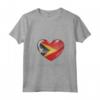 Donna Bandiera Timor Est - I Love Heart of Oak National Pride & Unity Maglietta con Collo a V - Ideale per Feste Nazionali e Eventi Culturali