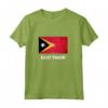 Maglietta Bandiera Timor Est | Timor-Leste Maglia a Manica - Ideale Regalo per Uomini e Donne