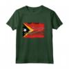 Timor Est Bandiera Disegno a Pennello - Maglia a Manica Lunga con Mappa di Timor Est - Orgoglioso di essere Timorese