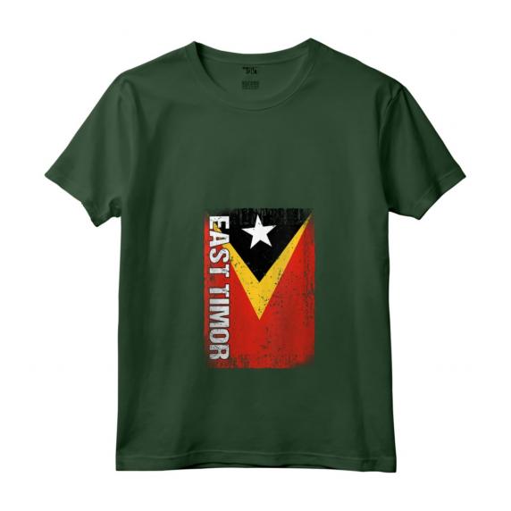 Donna Bandiera Timorese Orientale Timor Orientale Maglietta con Collo a V - Orgoglioso Timorese Orientale - Ideale per Esprimere il tuo Amore per Timor Est
