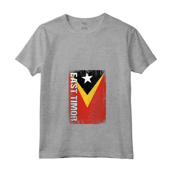 Donna Bandiera Timorese Orientale Timor Orientale Maglietta con Collo a V - Orgoglioso Timorese Orientale - Ideale per Esprimere il tuo Amore per Timor Est